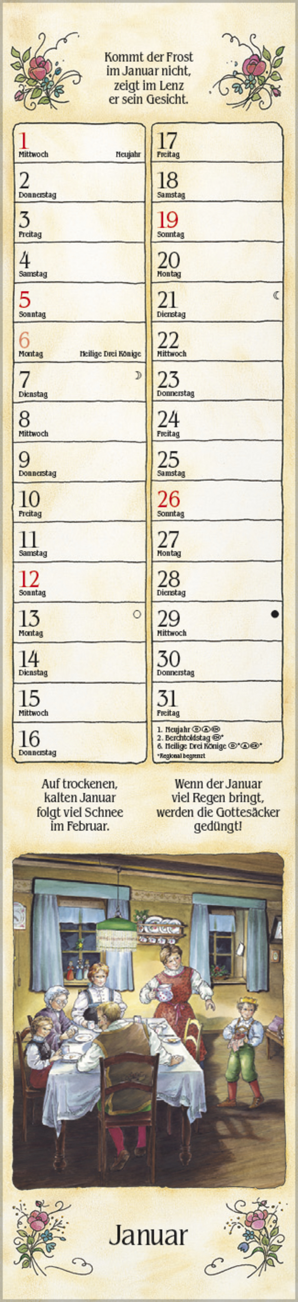 Beispielinhalt (Bild) Bauernkalender Langplaner 2025