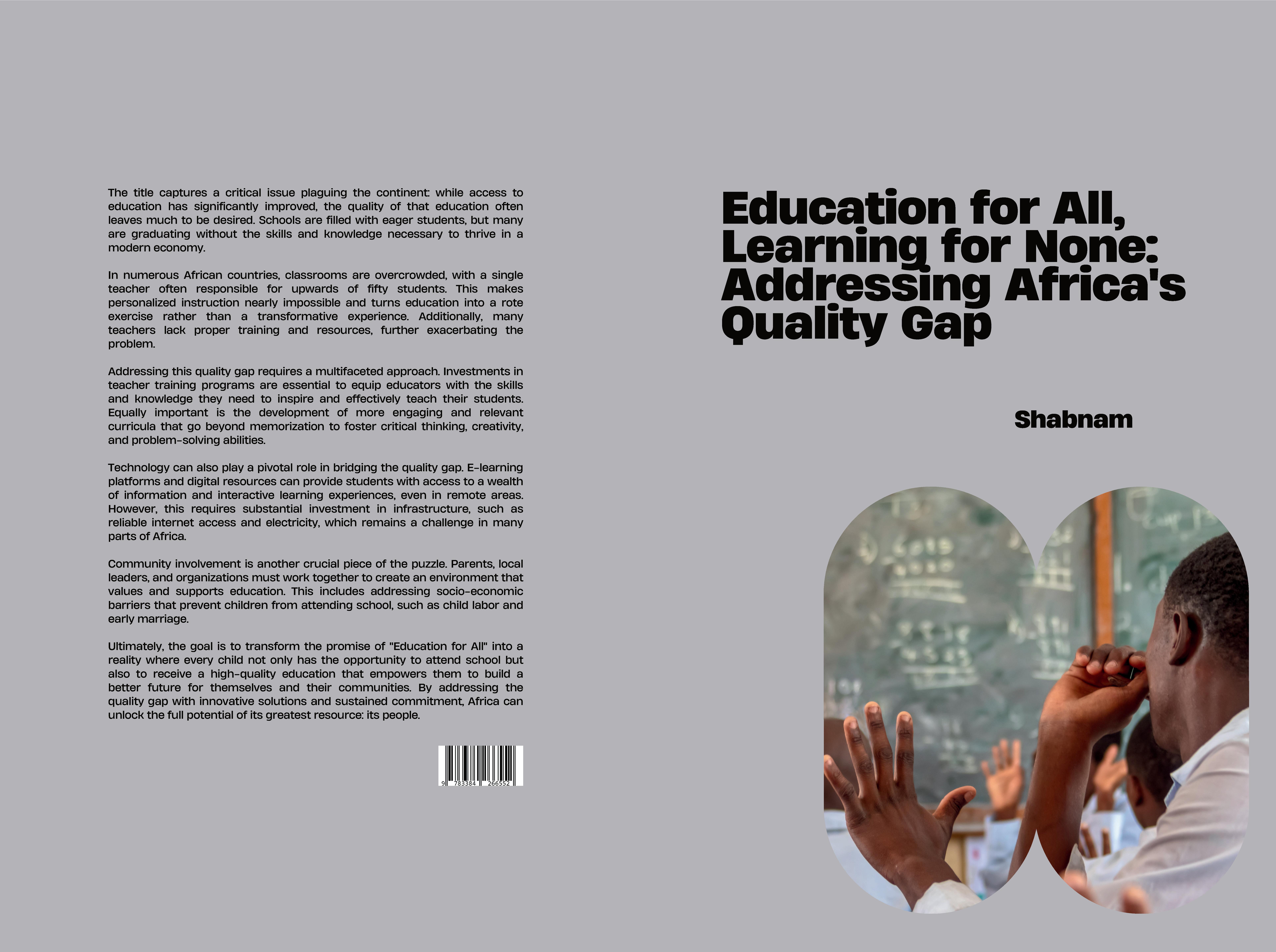 Gesamtes Coverbild Education for All, Learning for None: Addressing Africa's Quality Gap