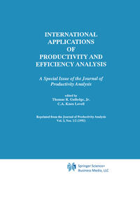Vorderes Coverbild International Applications of Productivity and Efficiency Analysis