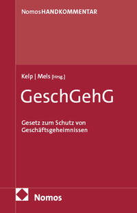 Vorderes Coverbild Gesetz zum Schutz von Geschäftsgeheimnissen: GeschGehG