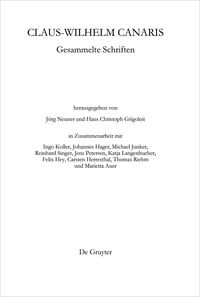 Vorderes Coverbild Claus-Wilhelm Canaris, Gesammelte Schriften