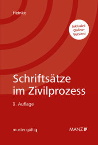 Vorderes Coverbild Schriftsätze im Zivilprozess