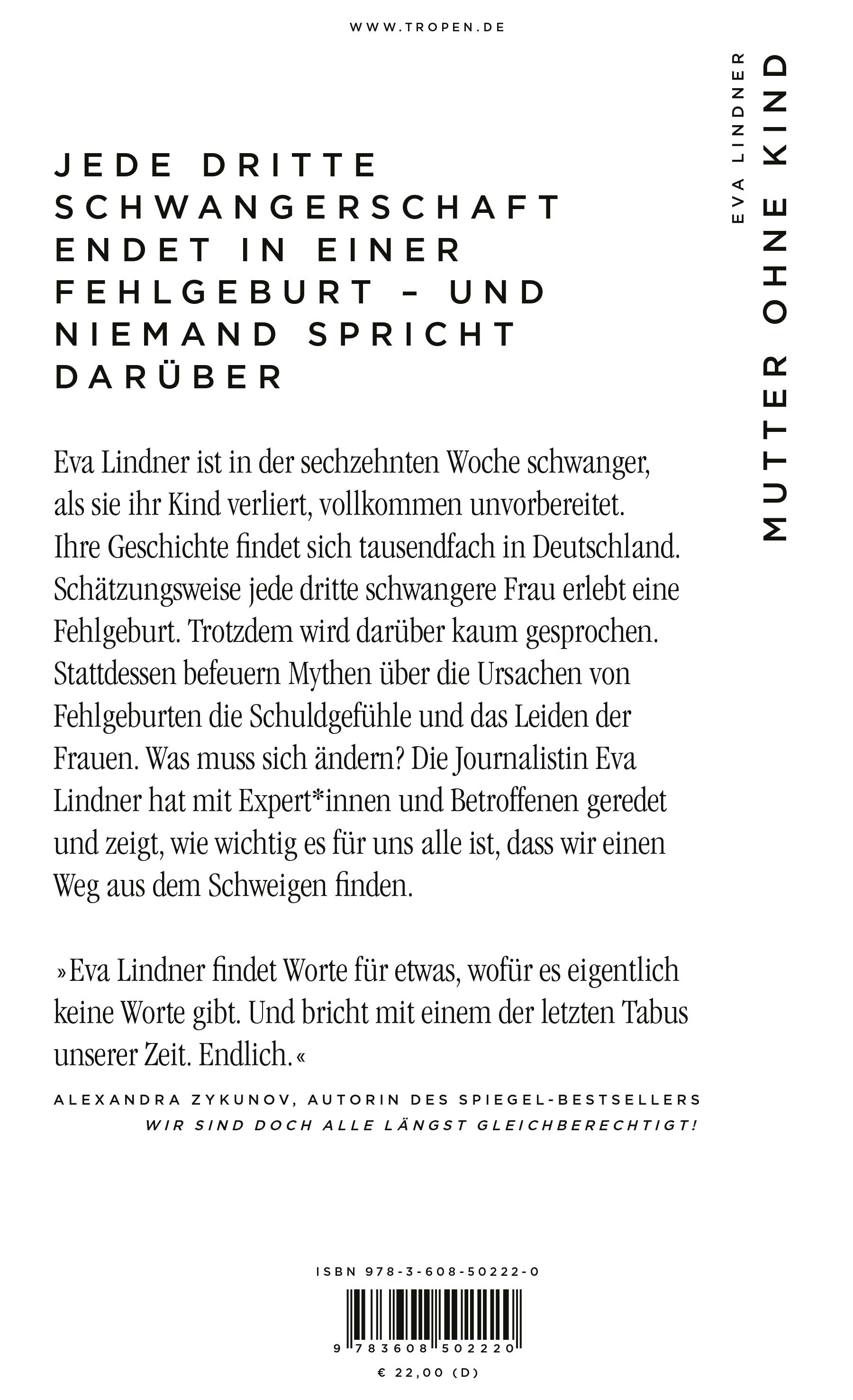 Rückseitencover Mutter ohne Kind