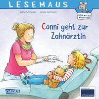 Vorderes Coverbild LESEMAUS 56: Conni geht zur Zahnärztin