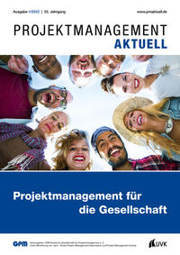 Vorderes Coverbild PROJEKTMANAGEMENT AKTUELL 1 (2022)