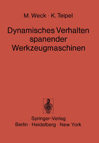 Vorderes Coverbild Dynamisches Verhalten spanender Werkzeugmaschinen