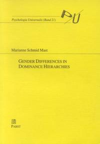 Vorderes Coverbild Gender Differences in Dominance Hierarchies