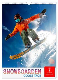 Vorderes Coverbild Snowboarden - coole Tage (Wandkalender 2025 DIN A4 hoch), CALVENDO Monatskalender