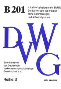 Vorderes Coverbild Der Luftverkehr von morgen - seine Anforderungen und Notwendigkeiten