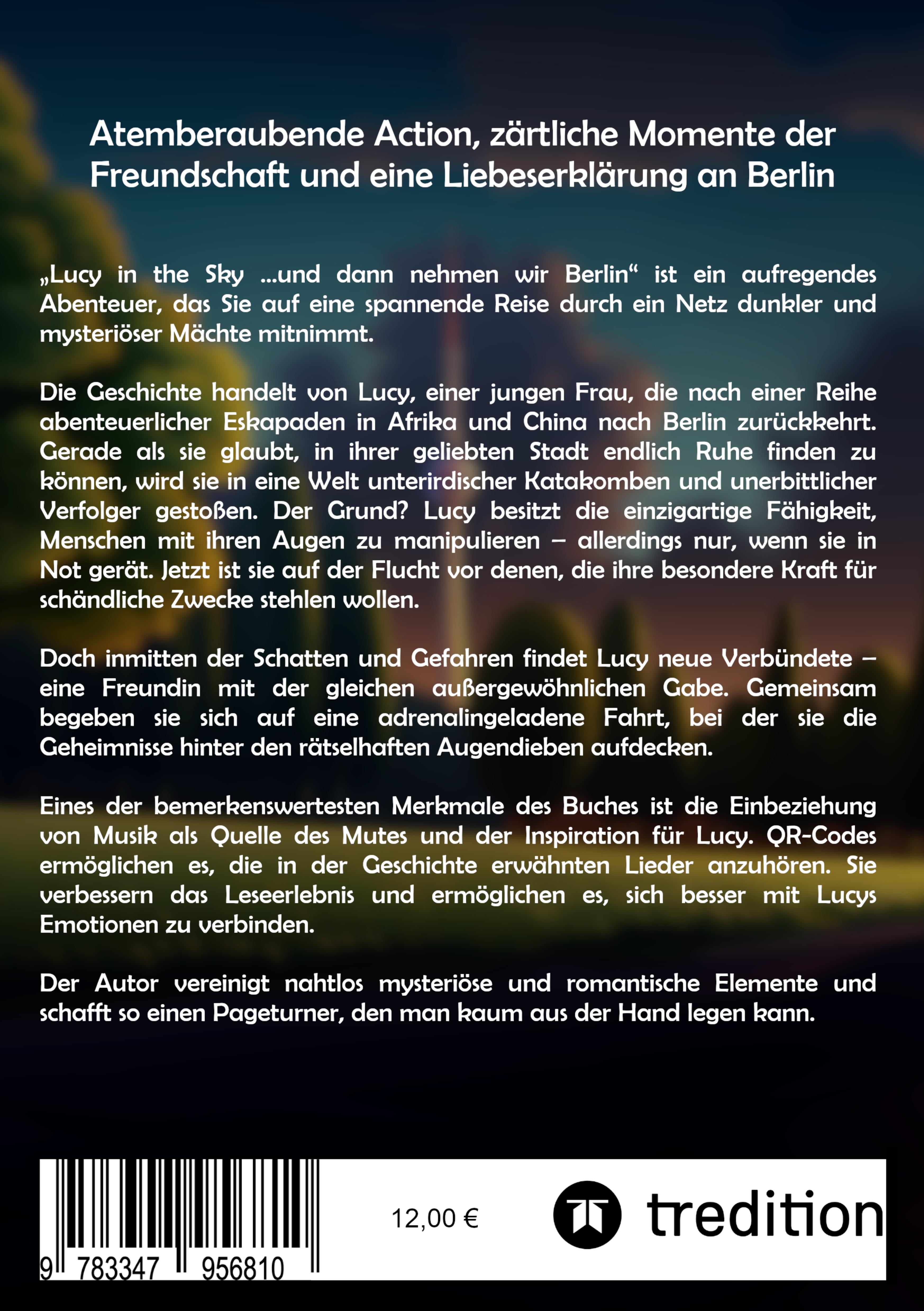 Rückseitencover Lucy in the Sky - und dann nehmen wir Berlin