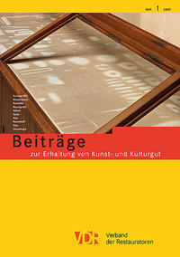 Vorderes Coverbild VDR Beiträge zur Erhaltung von Kunst- und Kulturgut Heft 1/2019