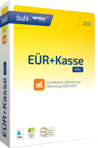 Vorderes Coverbild WISO EÜR+Kasse Mac 2021