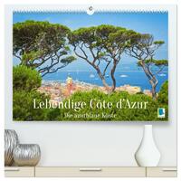 Vorderes Coverbild Lebendige Cote d'Azur: Die azurblaue Küste (hochwertiger Premium Wandkalender 2025 DIN A2 quer), Kunstdruck in Hochglanz