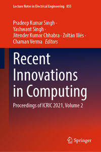 Vorderes Coverbild Recent Innovations in Computing