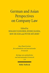 Vorderes Coverbild German and Asian Perspectives on Company Law