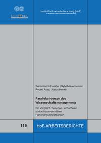 Vorderes Coverbild Paralleluniversen des Wissenschaftsmanagements