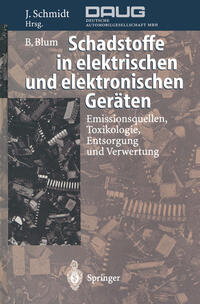 Vorderes Coverbild Schadstoffe in elektrischen und elektronischen Geräten