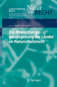 Vorderes Coverbild Die Abweichungsgesetzgebung der Länder im Naturschutzrecht