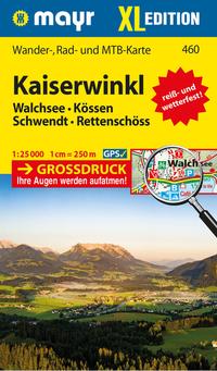 Vorderes Coverbild Mayr Wanderkarte Kaiserwinkl XL 1:25.000