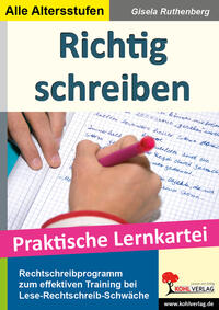 Vorderes Coverbild Richtig schreiben - Praktische Lernkartei