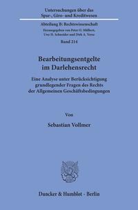 Vorderes Coverbild Bearbeitungsentgelte im Darlehensrecht.