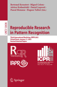 Vorderes Coverbild Reproducible Research in Pattern Recognition