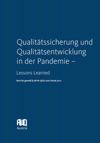 Vorderes Coverbild Qualitätssicherung und Qualitätsentwicklung in der Pandemie – Lessons Learned