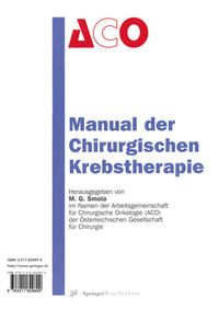Vorderes Coverbild Manual der Chirurgischen Krebstherapie