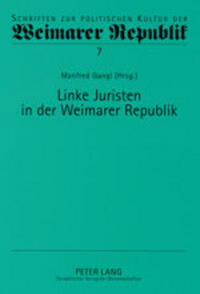 Vorderes Coverbild Linke Juristen in der Weimarer Republik