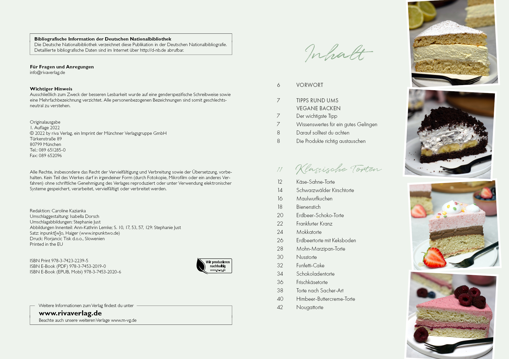 Beispielinhalt (Bild) Das vegane Backbuch