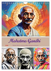 Vorderes Coverbild Mahatma Gandhi (Wandkalender 2026 DIN A4 hoch), CALVENDO Monatskalender
