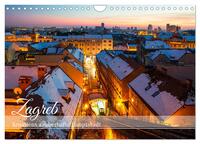 Vorderes Coverbild Zagreb - Kroatiens zauberhafte Hauptstadt (Wandkalender 2025 DIN A4 quer), CALVENDO Monatskalender