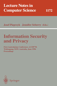Vorderes Coverbild Information Security and Privacy