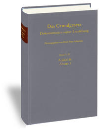 Vorderes Coverbild Band 12: Artikel 38 Absatz 3. Teilband II