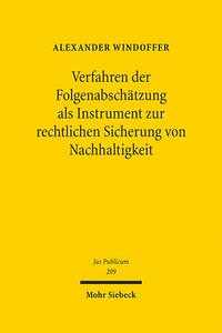 Vorderes Coverbild Verfahren der Folgenabschätzung als Instrument zur rechtlichen Sicherung von Nachhaltigkeit