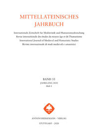 Vorderes Coverbild Mittellateinisches Jahrbuch. Internationale Zeitschrift für Mediävistik und Humanismusforschung