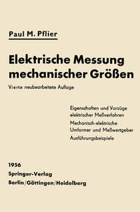 Vorderes Coverbild Elektrische Messung mechanischer Größen