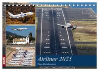 Vorderes Coverbild Airliner 2025 (Tischkalender 2025 DIN A5 quer), CALVENDO Monatskalender