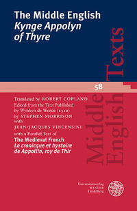 Vorderes Coverbild The Middle English ‘Kynge Appolyn of Thyre’