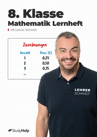 Vorderes Coverbild 8. Klasse Mathematik Lernheft