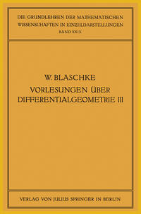 Vorderes Coverbild Vorlesungen über Differentialgeometrie und geometrische Grundlagen von Einsteins Relativitätstheorie III