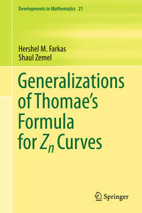 Vorderes Coverbild Generalizations of Thomae's Formula for Zn Curves