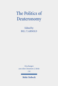 Vorderes Coverbild The Politics of Deuteronomy