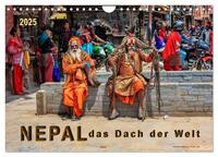 Vorderes Coverbild Nepal - das Dach der Welt (Wandkalender 2025 DIN A4 quer), CALVENDO Monatskalender