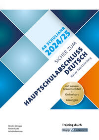 Vorderes Coverbild Sicher zum Hauptschulabschluss Deutsch Baden-Württemberg – ab Schuljahr 2024/2025 inkl. Lösungen und Onlinekurs