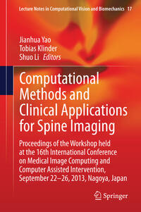 Vorderes Coverbild Computational Methods and Clinical Applications for Spine Imaging