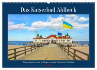 Vorderes Coverbild Das Kaiserbad Ahlbeck – Augenblicke eines Apriltages von der Ostseeinsel Usedom (Wandkalender 2025 DIN A2 quer), CALVENDO Monatskalender