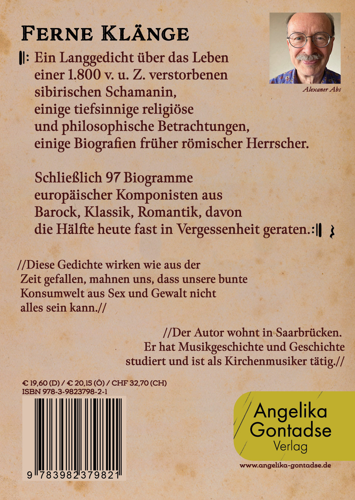 Rückseitencover Ferne Klänge