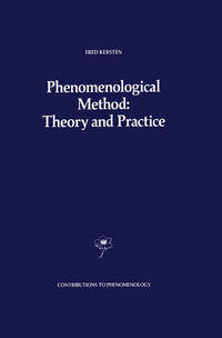 Vorderes Coverbild Phenomenological Method: Theory and Practice