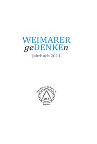 Vorderes Coverbild WEIMARER geDENKEn